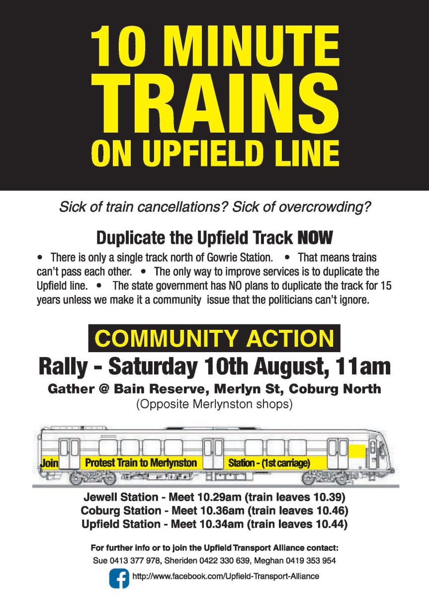 Merlynston action for more trains on the Upfield&nbsp;Line